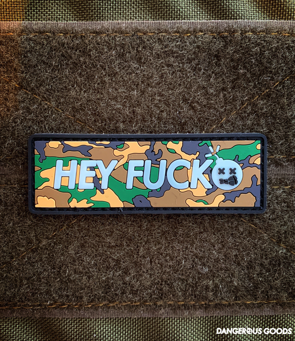 Dangerous Goods®️ HEY FUCKO Glow-In-The-Dark PVC Morale Patch