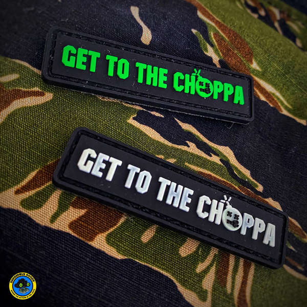 Dangerous Goods® “Get To The Choppa” PVC Morale Patch
