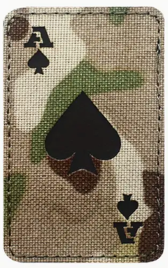 ACM ACE Playing Card Patch - Multicam