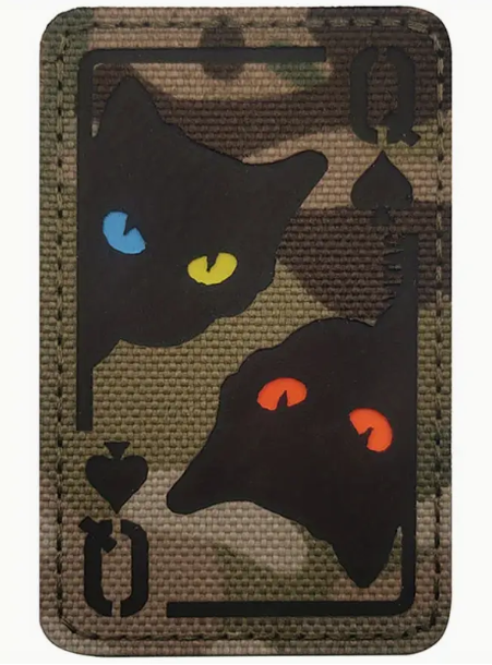ACM Queen of Spades Black Cat Patch