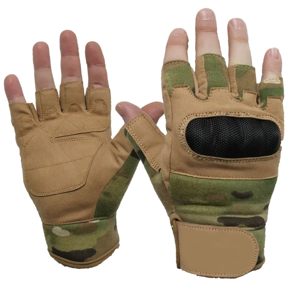 NQ Hardshell Knuckle Fingerless Glove - UTP