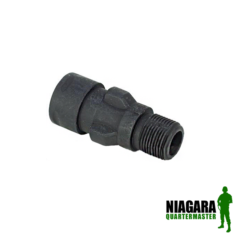 Matrix MP5 Metal Flash Hider with Threads for Airsoft AEG (14mm Negative)