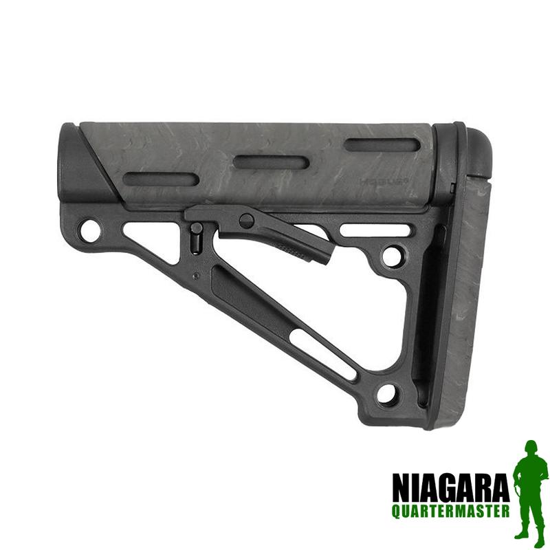 Hogue AR-15/M-16 OverMolded Collapsible Buttstock for Mil-Spec Buffer Tube