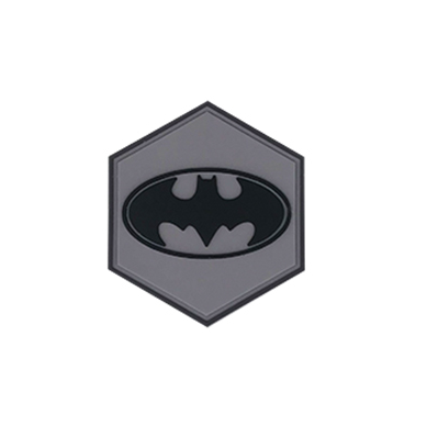 Hexagon PVC Patch Batman Logo