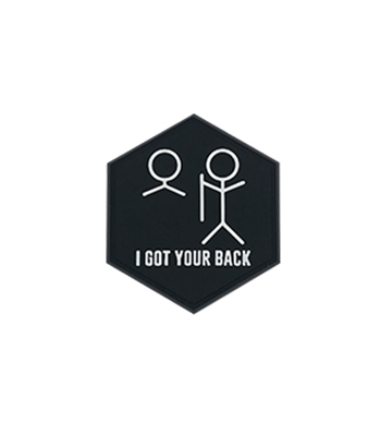 Hexagon PVC Patch "I Got Your Back"