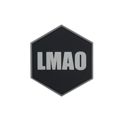 Hexagon PVC Patch "LMAO"