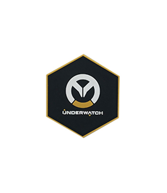 Hexagon PVC Patch Overwatch Logo