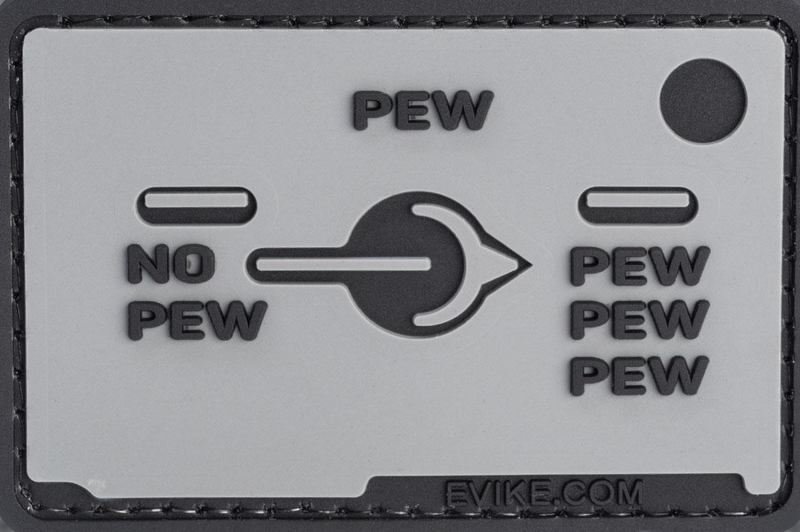 Patch de moral en PVC « Pew Pew Pew Selector Switch »