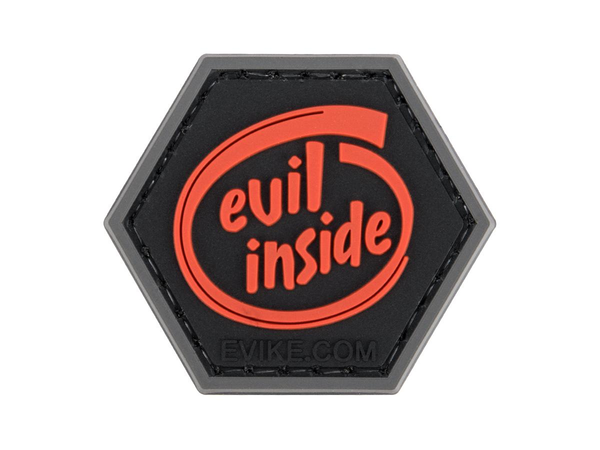 EVIL INSIDE Operator Profile PVC Hex Patch - Spooky Series 2