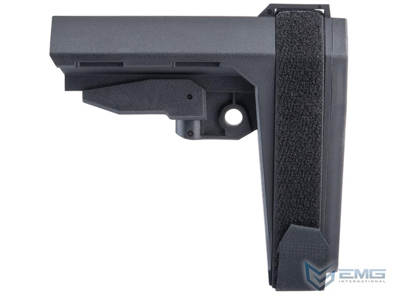 EMG "Beta" Brace-Style Retractable Stock for M4 Series Airsoft Rifles - Black