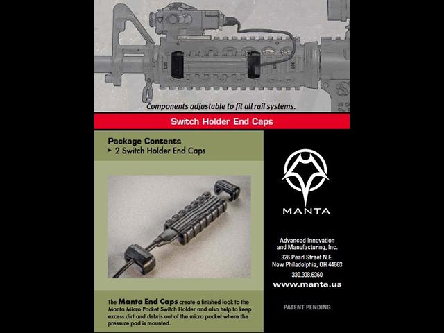 MANTA Switch Holder End Caps - Flat Dark Earth