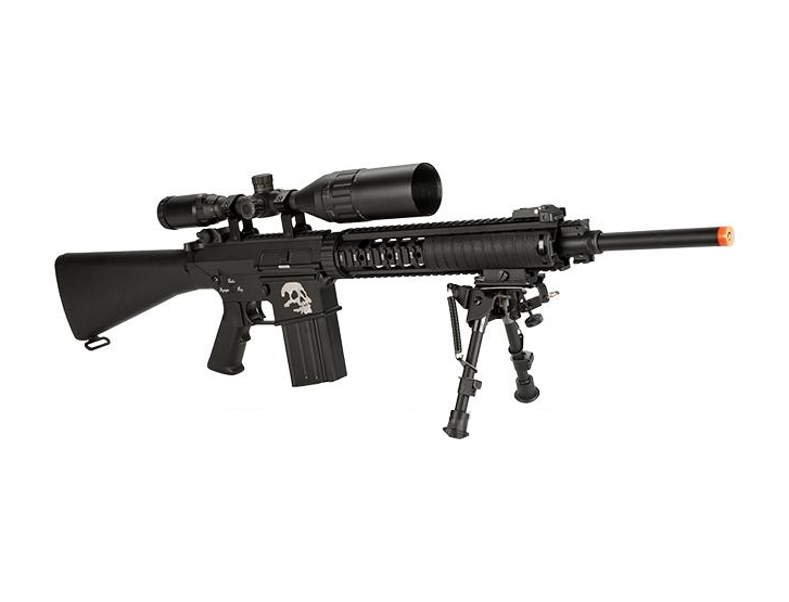 A&K Full Metal SR-25 Airsoft AEG Rifle - Zombie Killer