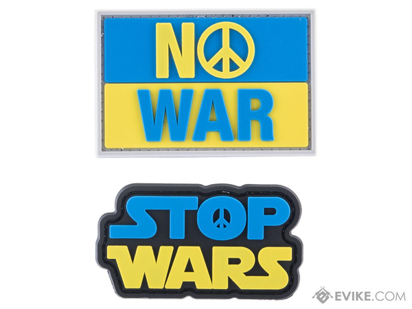 Evike.com Anti War PVC Morale Patch Set