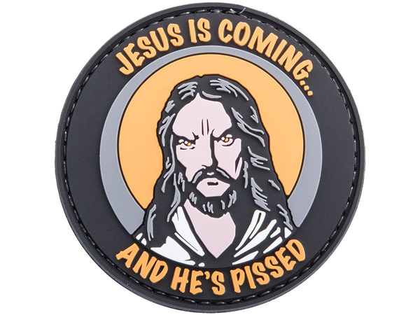 Voodoo Tactical "Jésus arrive et il est énervé" Patch de moral en PVC