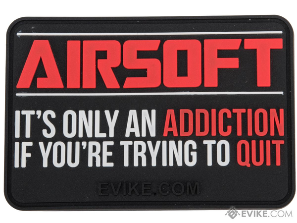 Patch moral en PVC "Airsoft Addiction"