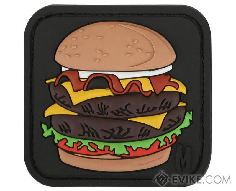 Patch moral en PVC Maxpedition « Burger »