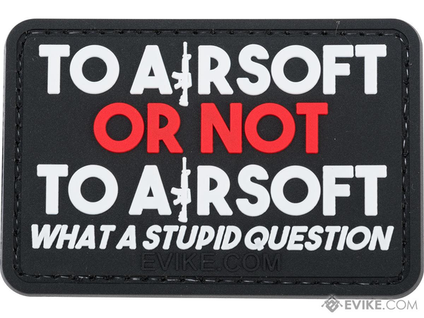 Patch moral en PVC « To Airsoft or Not to Airsoft »