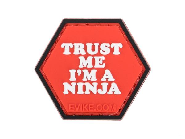 NINJA - Série Trust Me - Patch moral hexagonal en PVC
