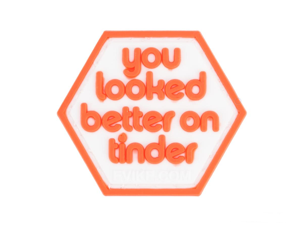 Better On Tinder - Pop Culture Series 5 - Patch moral en PVC hexagonal