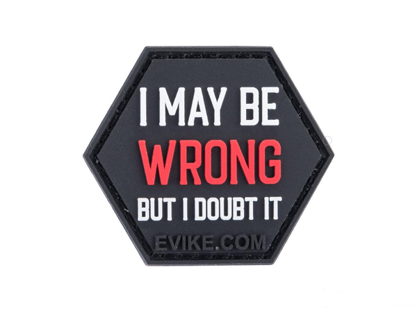 I May Be Wrong - Catchphrase Series 4 - Hex PVC Morale Patch