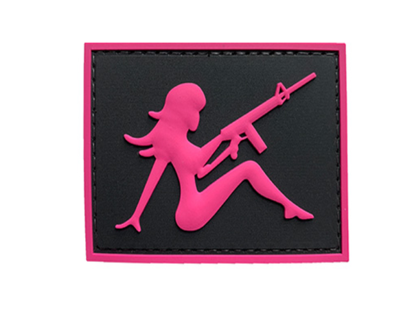 G-Force Mudflap Girl With Rifle on Left Hand Patch