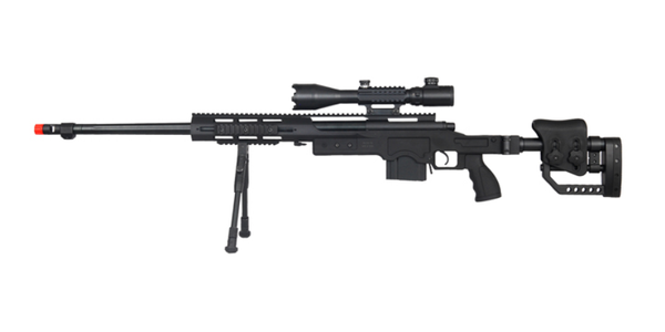 WELL MB4411BAB2 Bolt Action Rifle with Illuminated Scope and Bipod