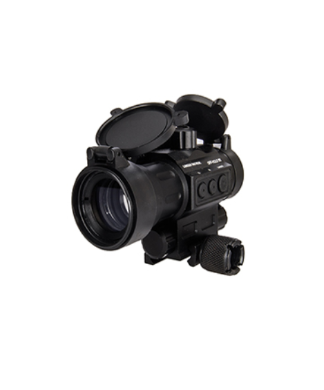Lancer Tactique HD30L 1x30mm R/G Dot Sight avec lunette de visée laser rouge avec capuchons d'objectif rabattables