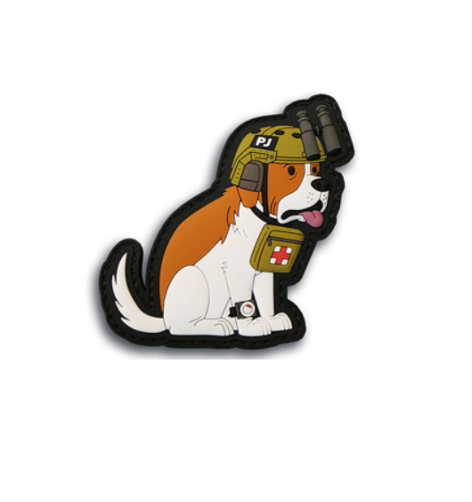 Patch Fiend Tactical Dog Series PVC Moral Patch - "PJ" Tactique Saint-Bernard