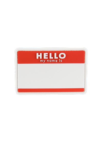 G-Force Hello My Name Is... Patch PVC - Rouge