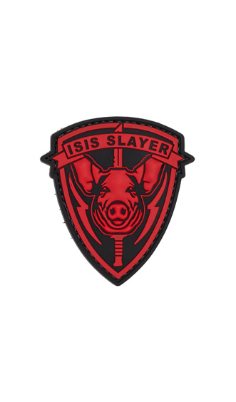G-Force ISIS Slayer Pig PVC Patch PVC Patch - Red