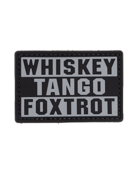 G-Force "Whiskey Tango Foxtrot" Patch PVC - Noir
