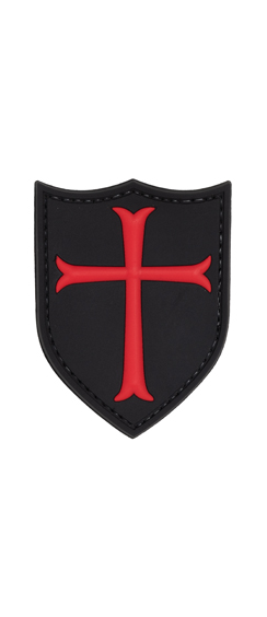 G-Force Knights Templar Crusaders Cross PVC Patch