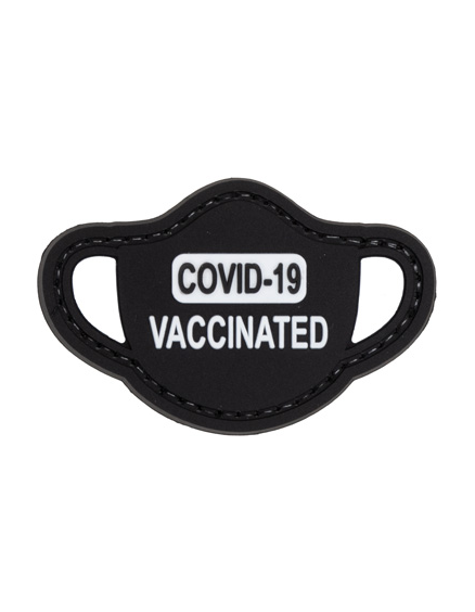 G-Force Vaccinated Mask PVC Patch - Black