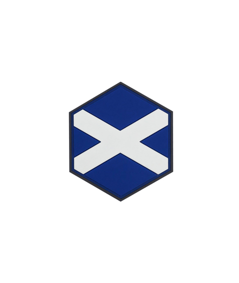 Hexagon Scotland Flag PVC Patch