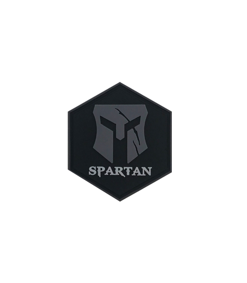 Hexagon Spartan Helmet PVC Patch