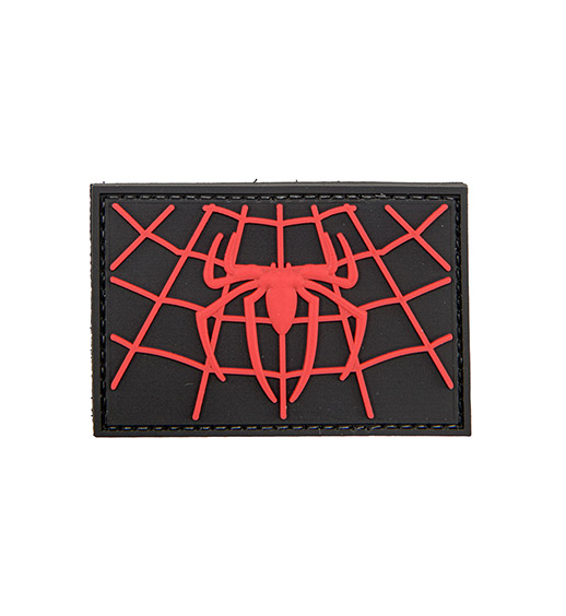 Patch moral en PVC Spider Net - Noir