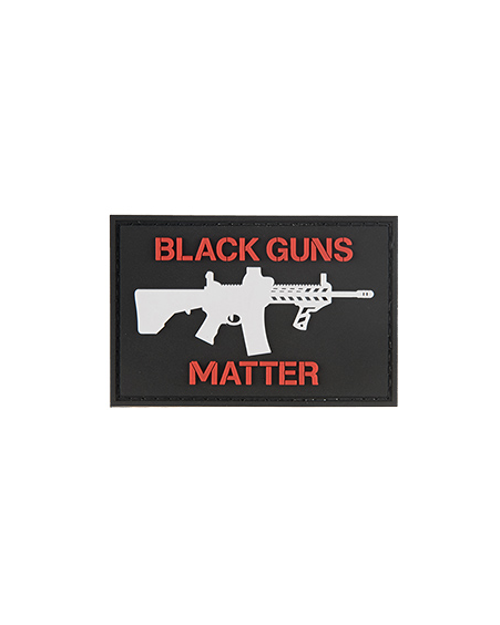 Black Guns Matter PVC Morale Patch - Red