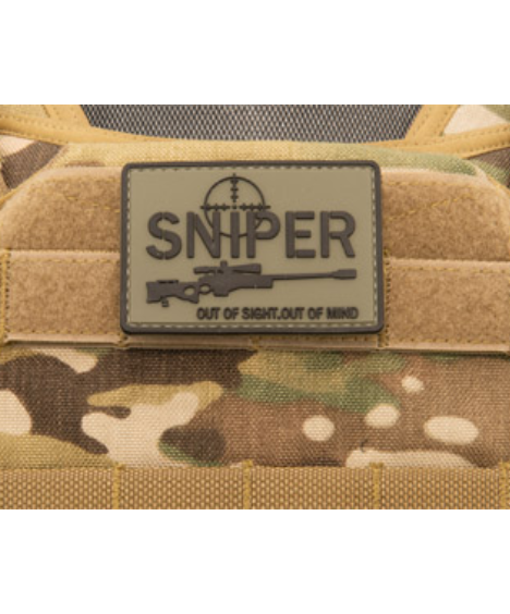 Sniper Out of Sight, Out of Mind PVC Morale Patch