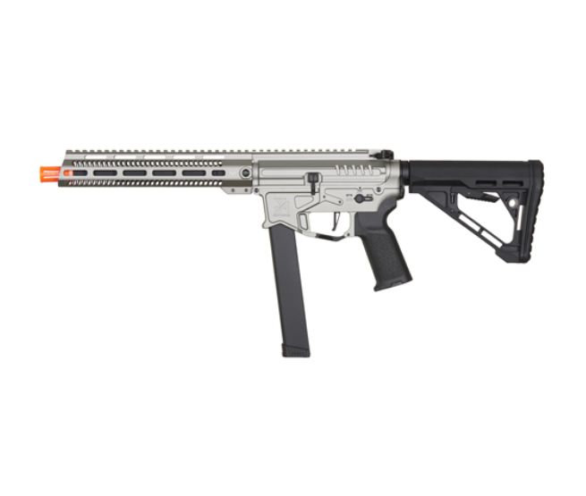 Zion Arms R&D Precision Licensed PW9 Mod 1 Long Rail Airsoft Rifle - Grey