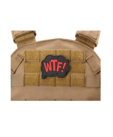 "WTF What The Fuck" PVC Patch