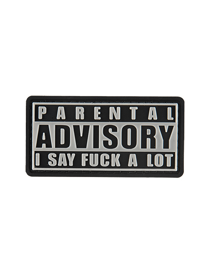 G-Force Parental Advisory PVC Patch - Black
