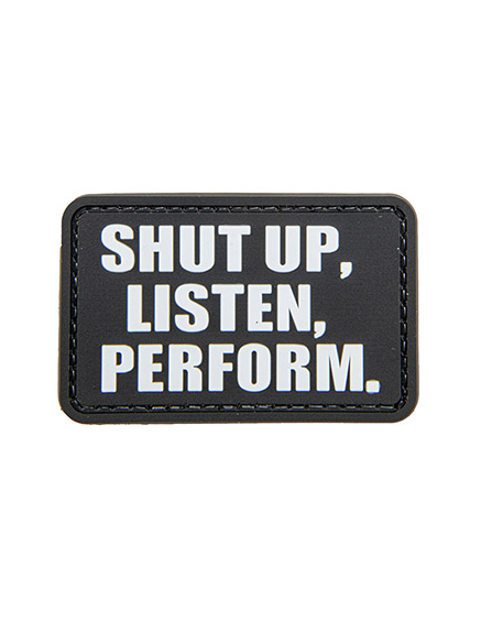 G-Force "Shut Up, Listen, Perform" Patch PVC - Noir