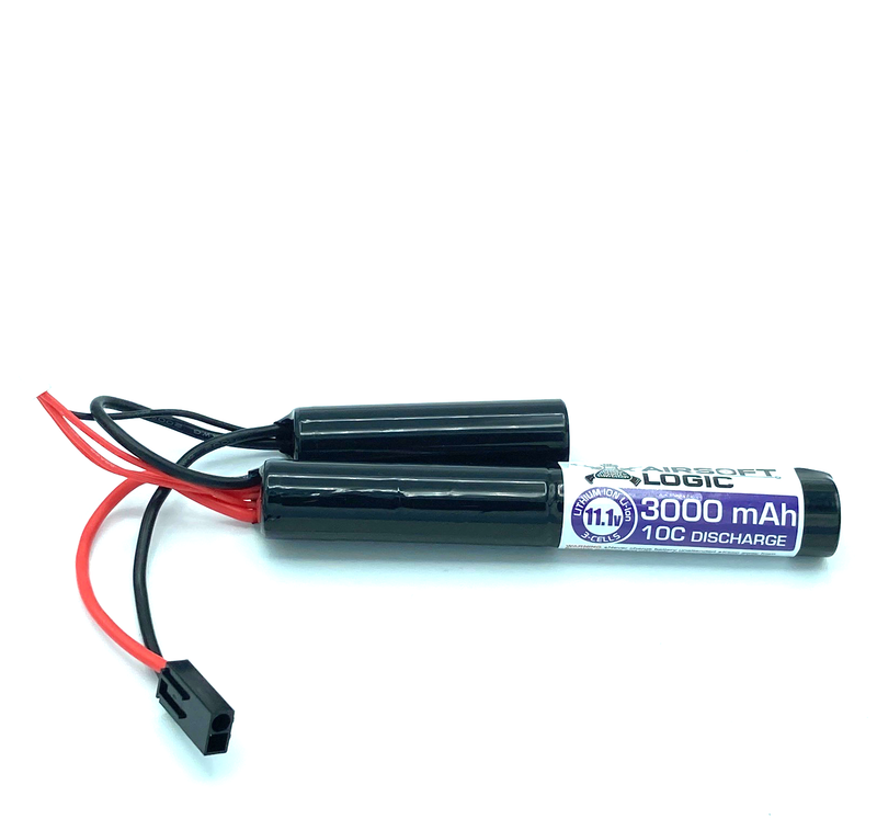 Batterie à décharge élevée pour Nunchuck Airsoft Logic 11,1 V Li-Ion 3000 mAh