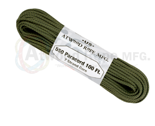 Atwood Rope 100ft 550 Paracord - Comanche - Niagara Quartermaster