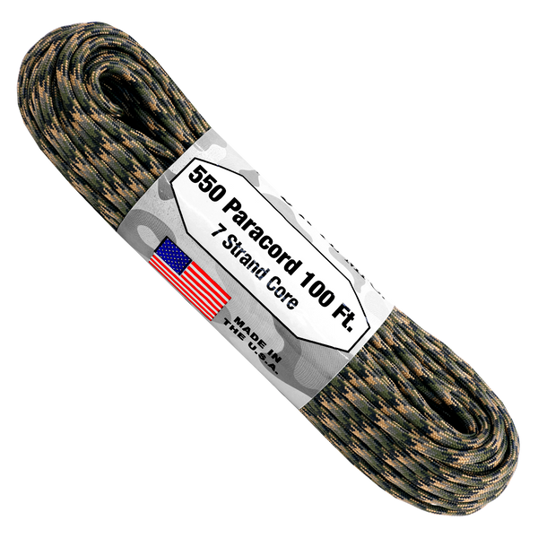 Paracorde Atwood Rope 100 pieds 550 - Camouflage forestier