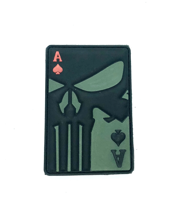 Patch personnalisé Canada PUNISHER ACE CARD Patch PVC