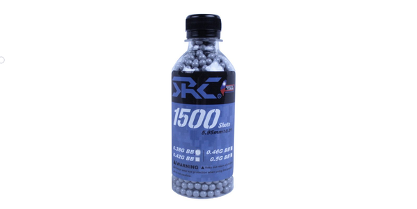 SRC Airsoft BB 0.38g 1500rd Bottle