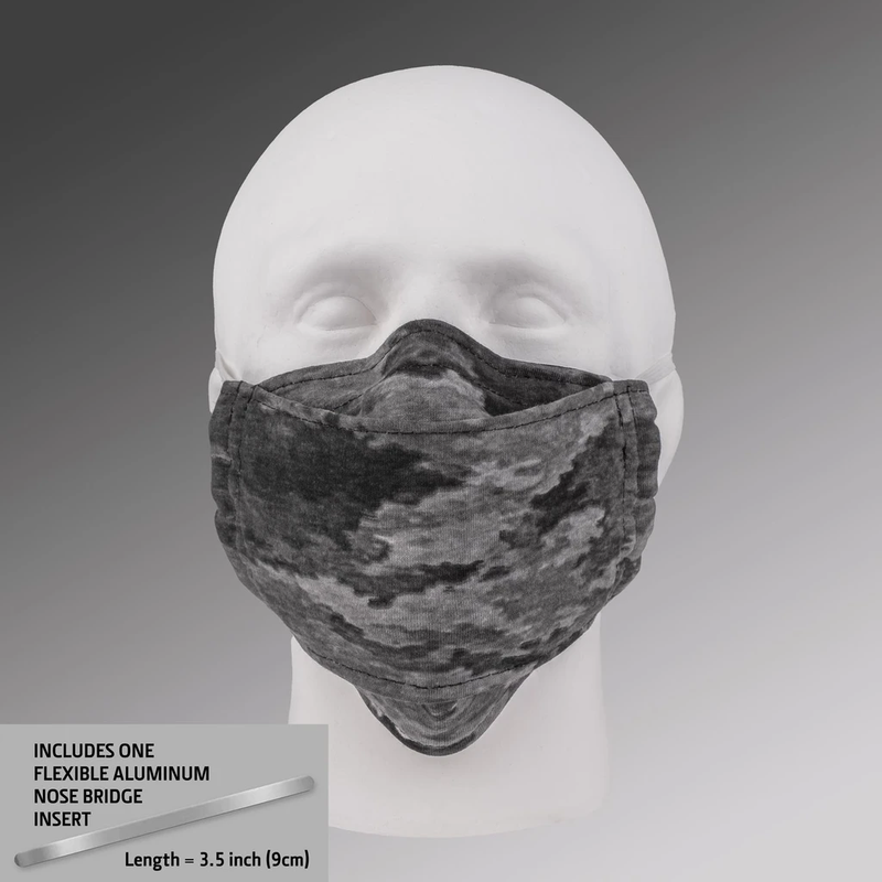 FILTER POCKET Face Mask with Head Straps & Nose Bridge