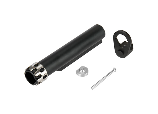 Lancer Tactical Buffer Tube, Extended End Plate and Enhanced Castle Nut Kit