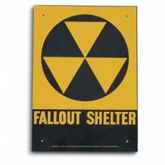 Genuine Fallout Shelter Aluminum Sign - Niagara Quartermaster
